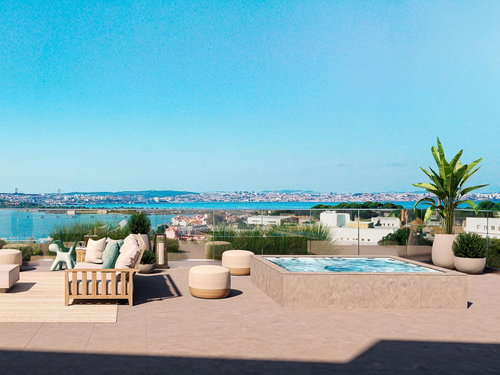 3-bedroom apartment with terrace and parking in Seixal 1834339090