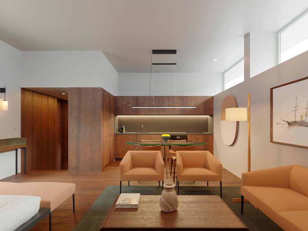 1 bedroom apartment with terrace inserted in new development in Belém