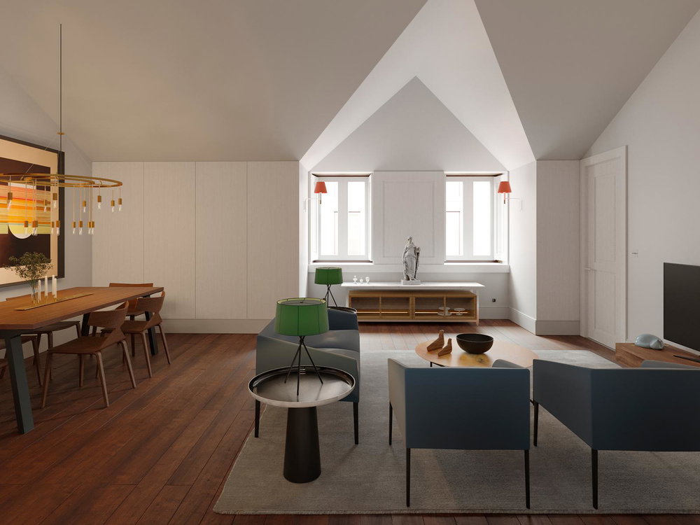 1 bedroom apartment with terrace inserted in new development in Belém