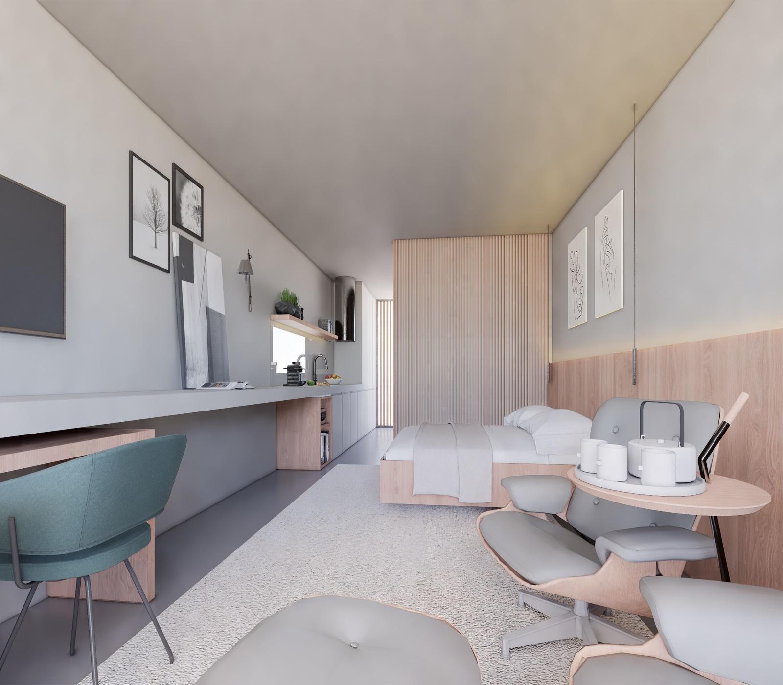 Studio with balcony in Porto