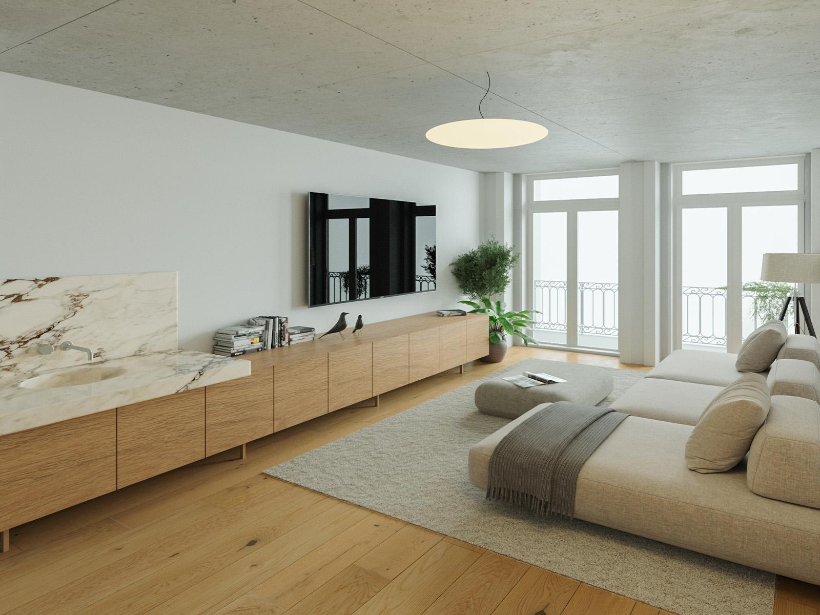 1 bedroom duplex apartment with balcony in the historic center of Porto