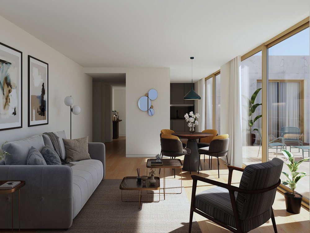 3 bedroom apartment with outdoor area and parking space, next to the beach of Matosinhos