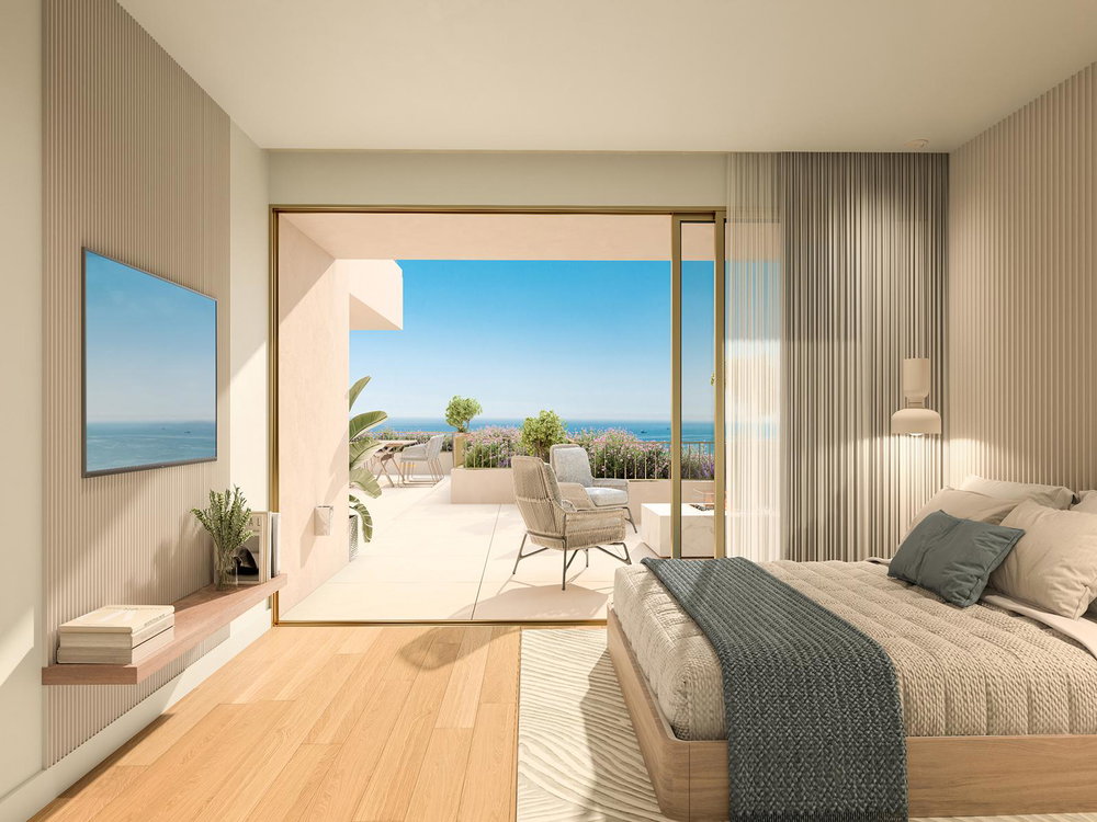Studio with terrace in new development in Sesimbra