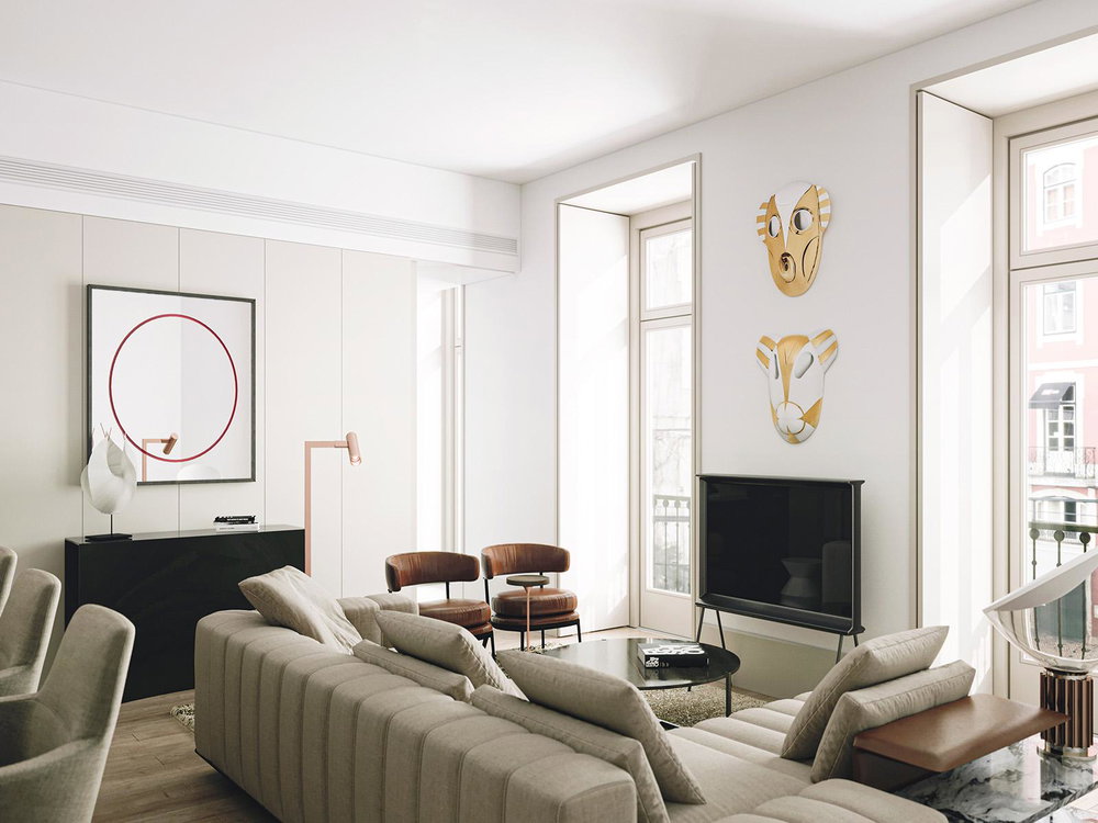 2 bedroom apartment in new development in Baixa Pombalina, Lisbon