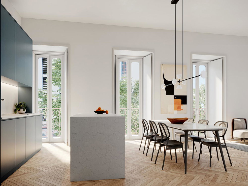 2 bedroom apartment with balcony in new development in Beato, Lisbon