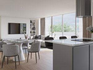 3 bedroomS apartment with balcony in the latest condominium in Porto