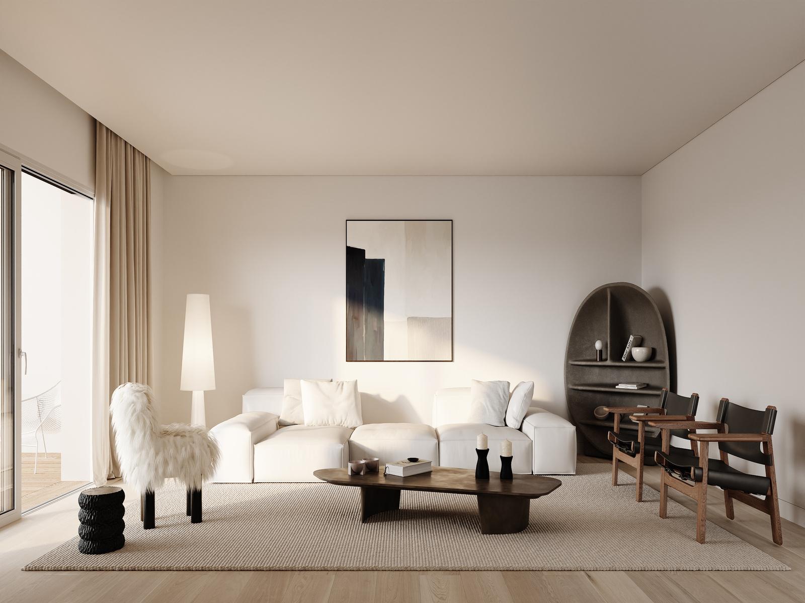 2 bedroom apartment with balcony in a new development in Carcavelos