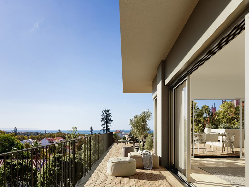 2 bedroom apartment with balcony in a new development in Carcavelos