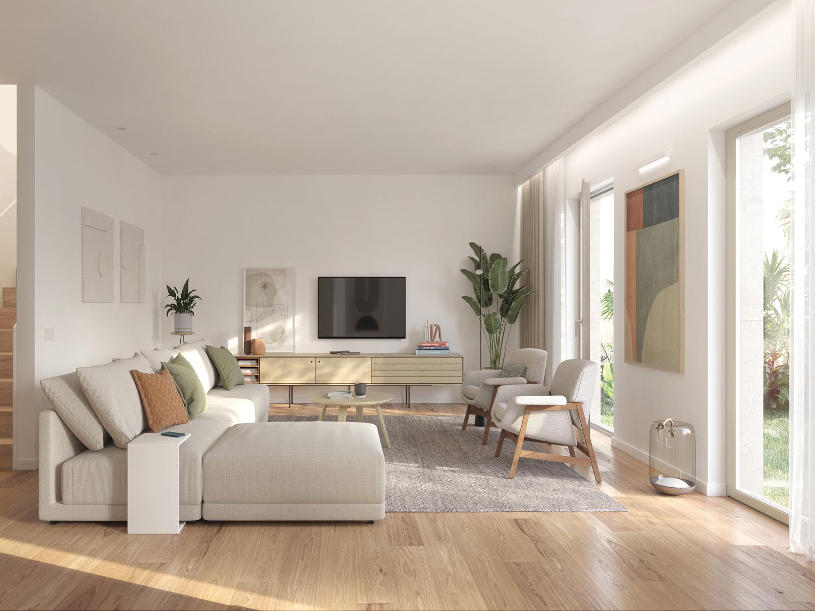 3 bedroom duplex apartment with balcony in new development in Alvalade