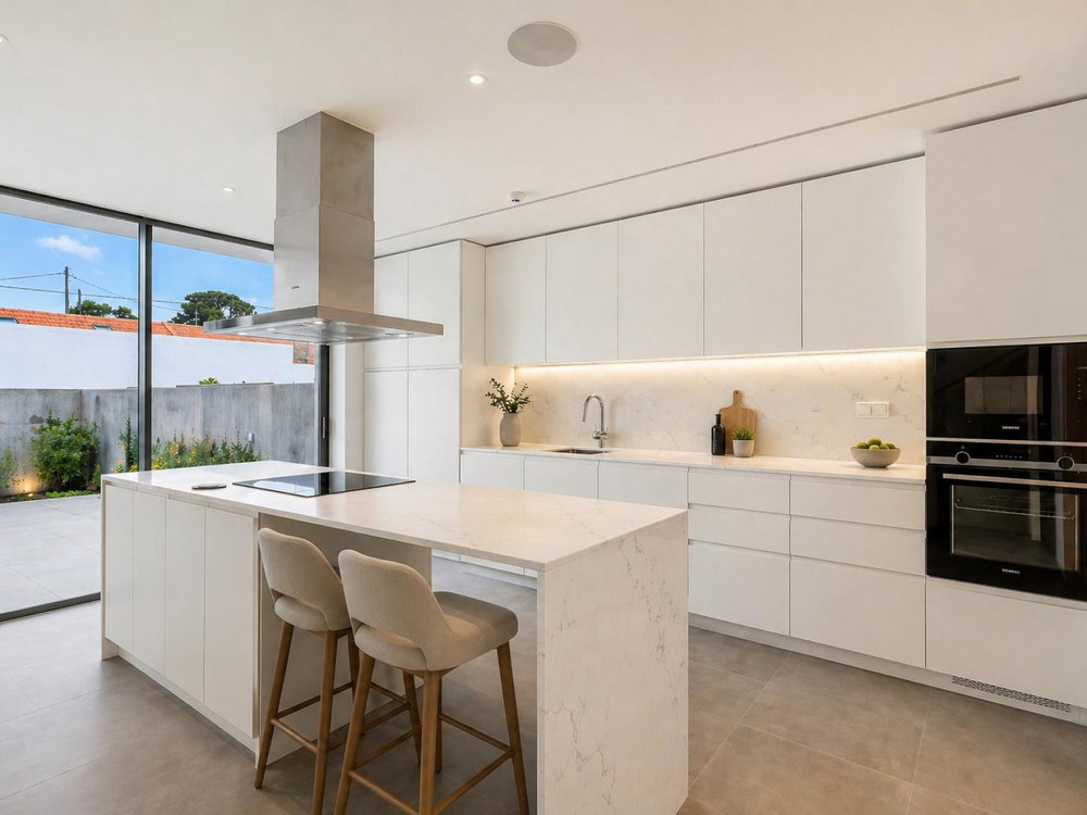 3 bedroom villa with garden inserted in a new development in Cascais