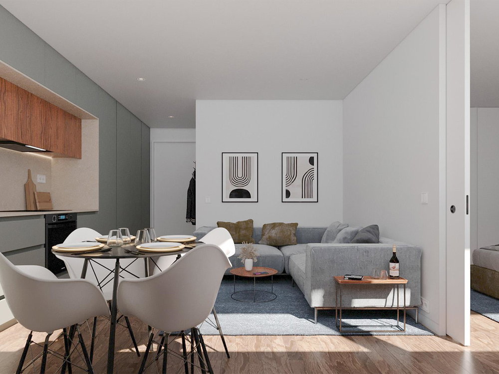 1 bedroom duplex apartment with balcony and parking space, in Santos Pousada 494657459