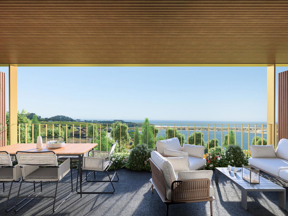 4 bedrooms apartment with outdoor area. next to the Douro Marina