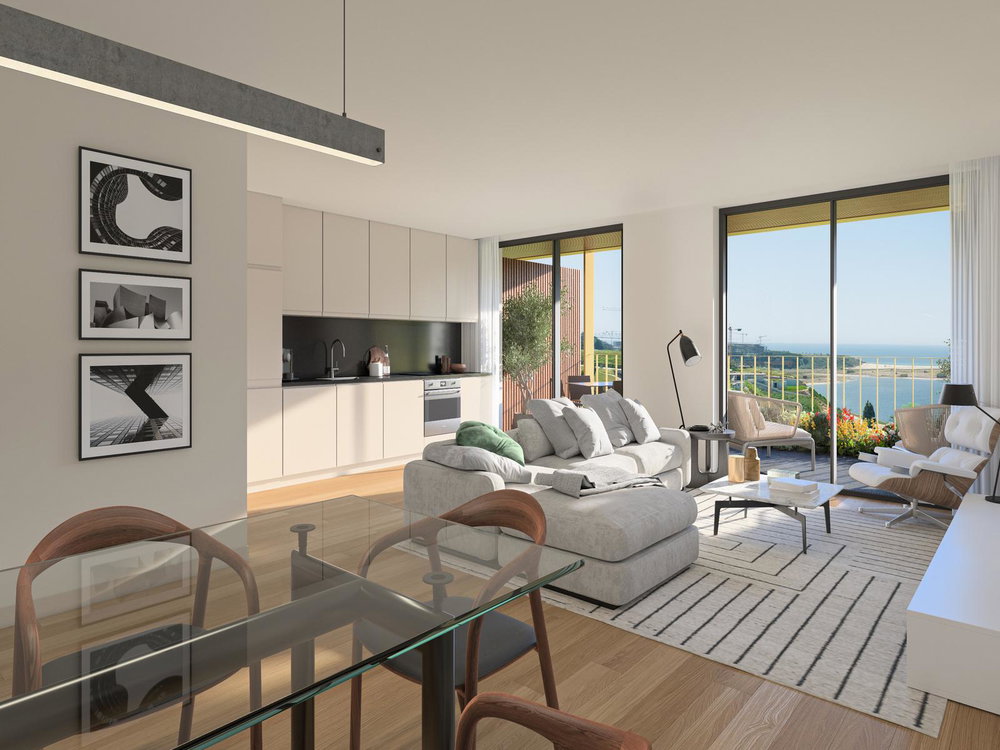 3 bedrooms apartment with outdoor area. next to the Douro Marina