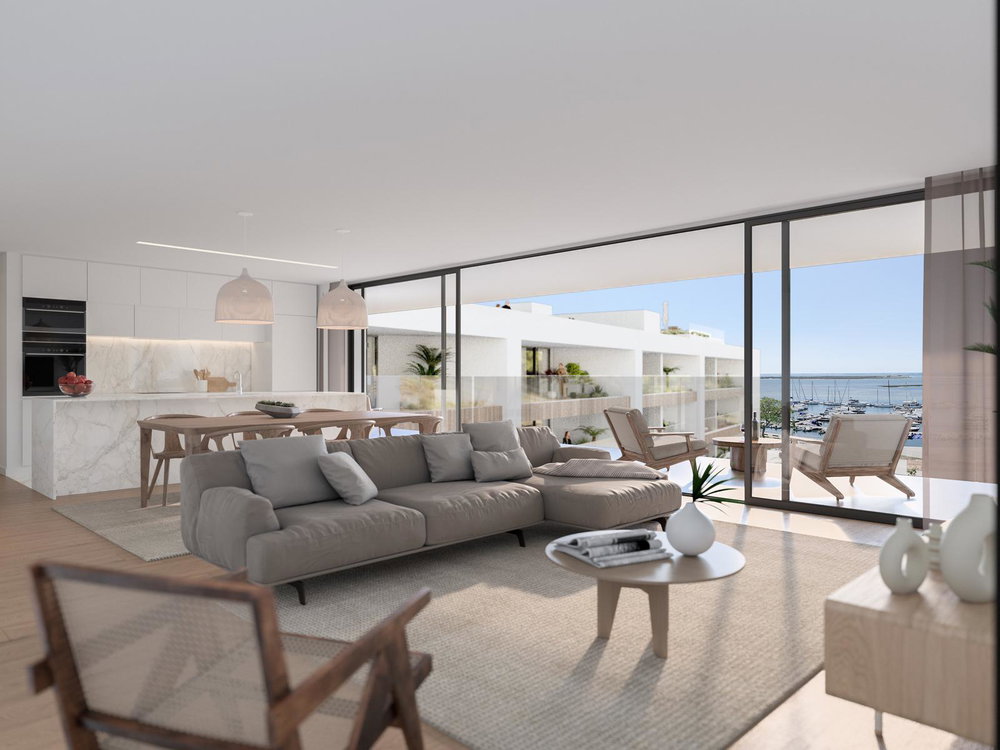2 bedroom apartment with balcony in a new development in Olhão Marina