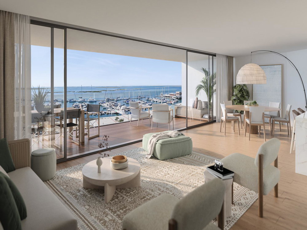 2 bedroom apartment with balcony in a new development in Olhão Marina
