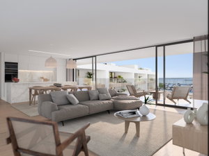 2 bedroom apartment with balcony in a new development in Olhão Marina