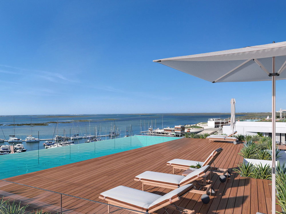 2 bedroom apartment with balcony in a new development in Olhão Marina
