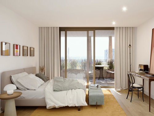 3 bedroom apartment with balcony inserted in new premium development in Antas