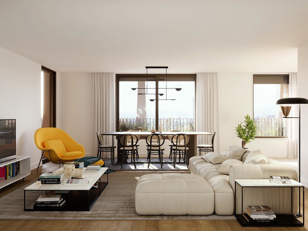 3 bedroom apartment with balcony inserted in new premium development in Antas