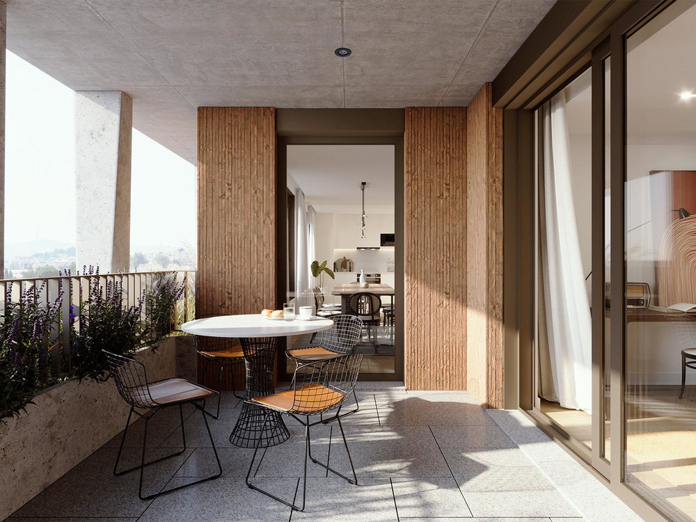 3 bedroom apartment with balcony inserted in new premium development in Antas 2143956626