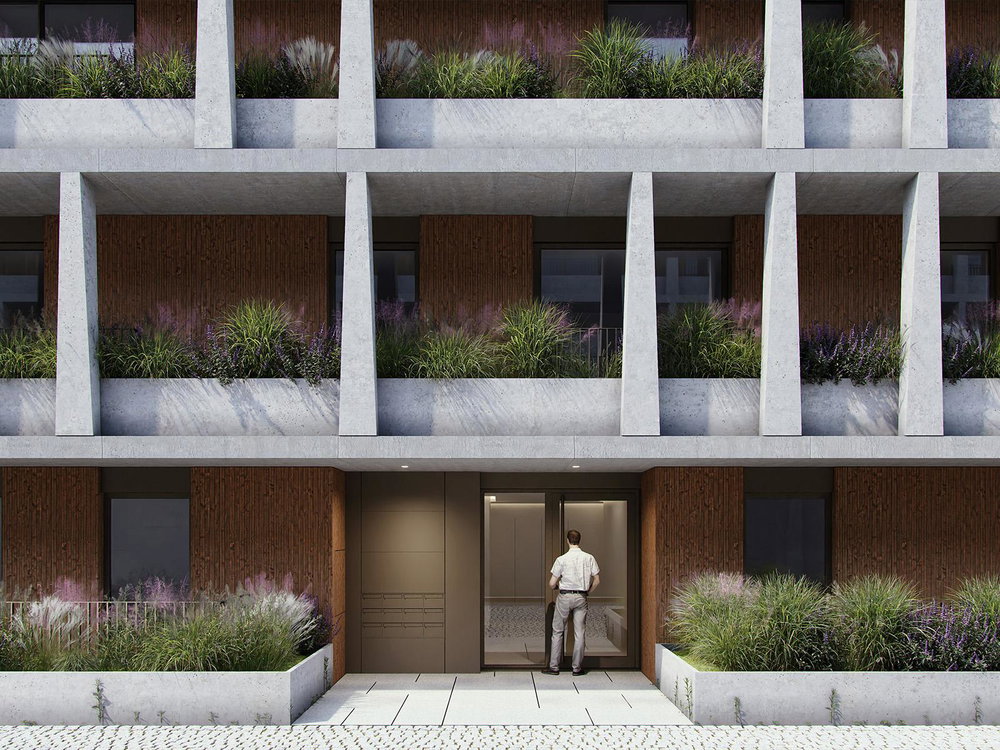 4 bedroom apartment roof top with balcony inserted in new premium development in Antas 989559942