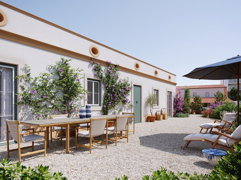 3 bedroom villa with garden and parking in new development, Lisbon