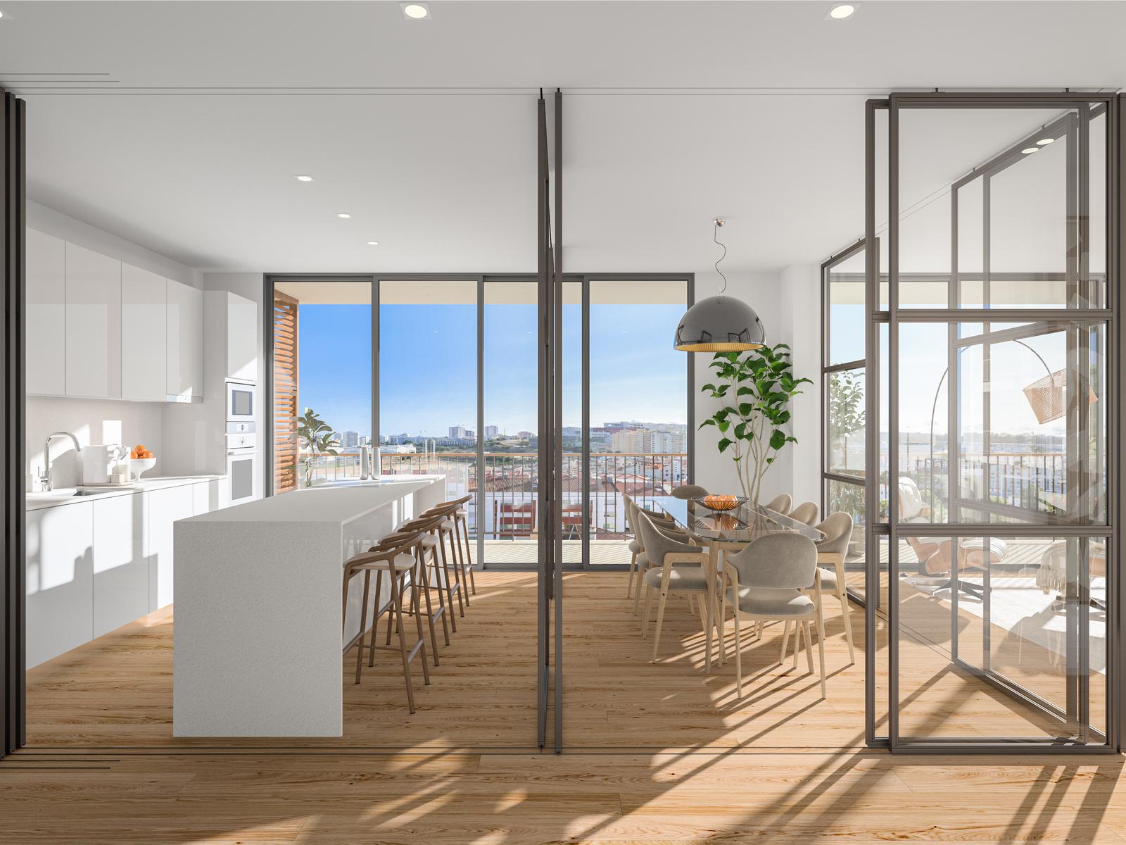 4 bedroom flat with terrace in a new development in Carnaxide