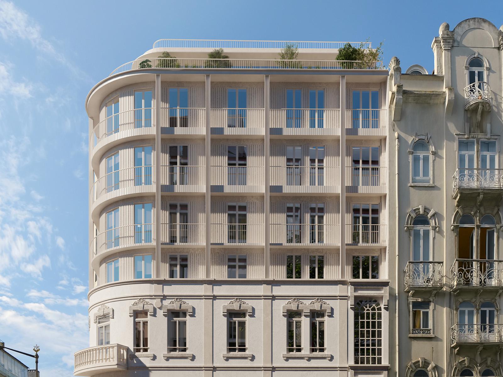 2 bedroom flat with parking in a new development on Avenida Almirante Reis