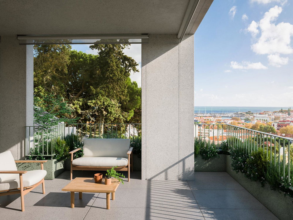 4 bedroom flat with terrace in new development in Cascais