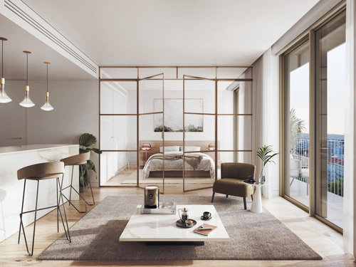 2 bedroom flat with balcony in a new development in Avenidas Novas