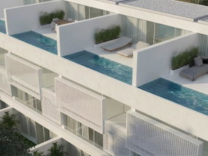 4 bedroom villa with rooftop and swimming pool, in a new condominium in Vilamoura
