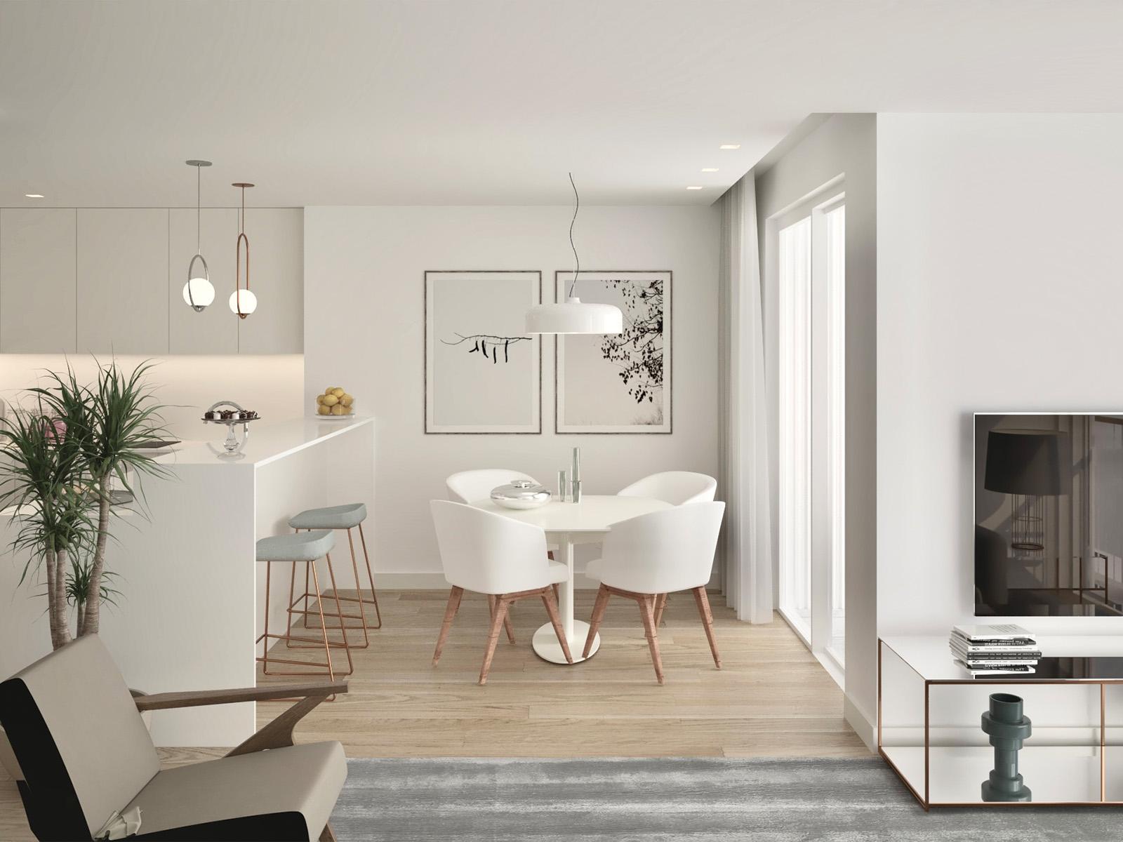 2 bedroom flat with balcony in new development in Matosinhos