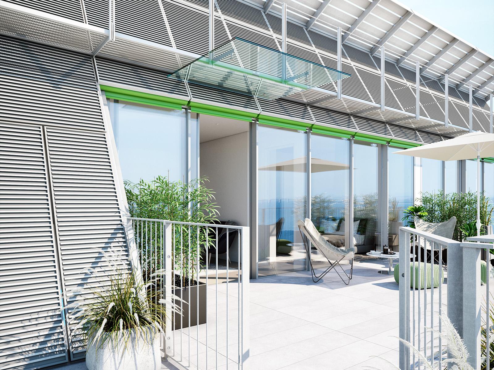2 bedroom flat with balcony in new development in Braço de Prata