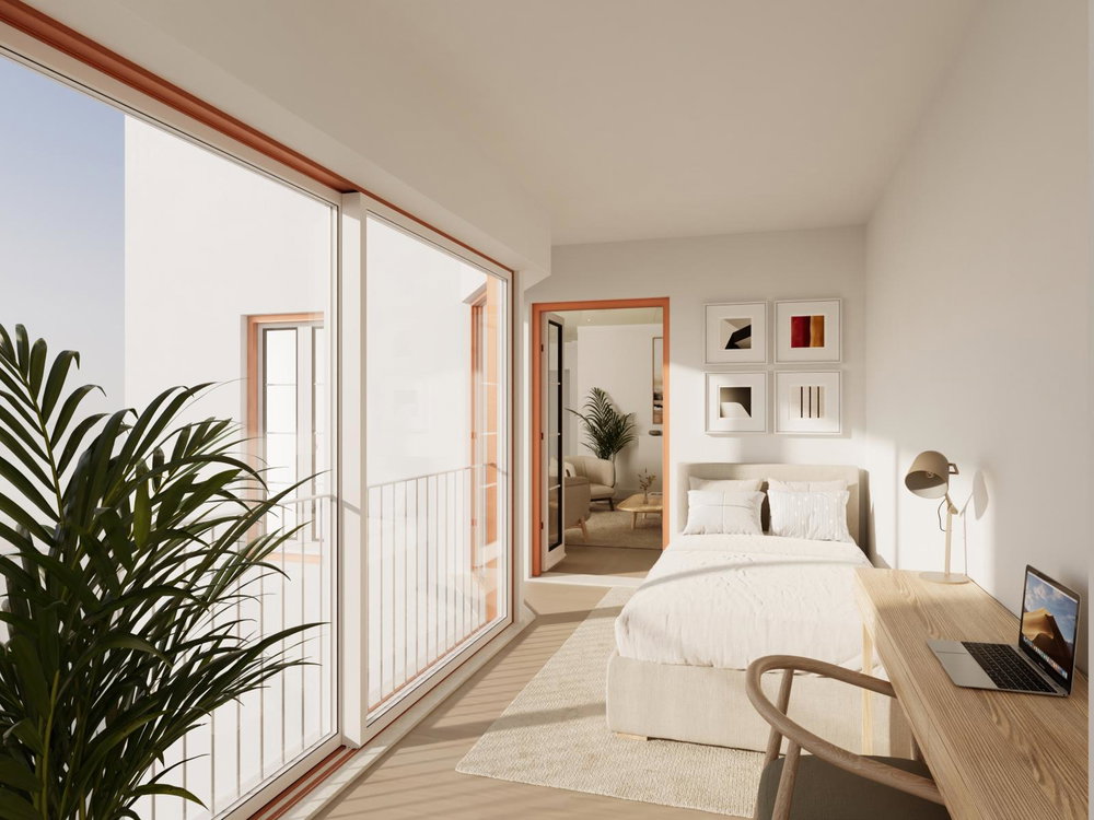 Studio with balcony in new development in Graça 2231087241
