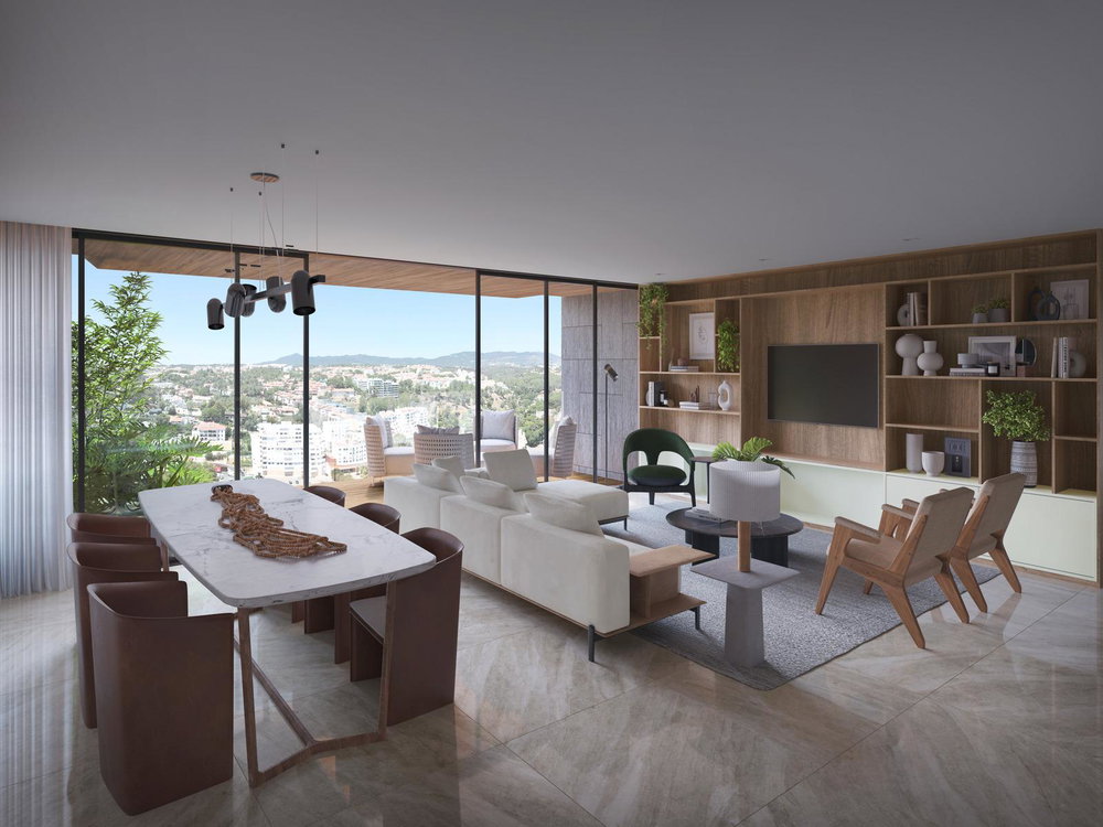 3 bedroom flat with terrace in new development in Cascais