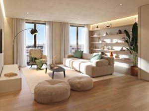 2 bedroom flat with balcony in a new development in Benfica