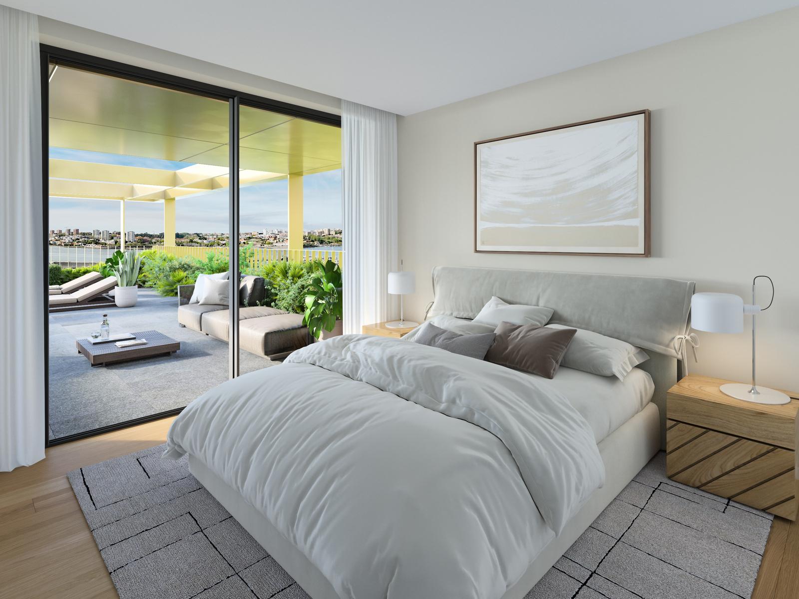 3 bedrooms apartment with outdoor area next to the Douro Marina