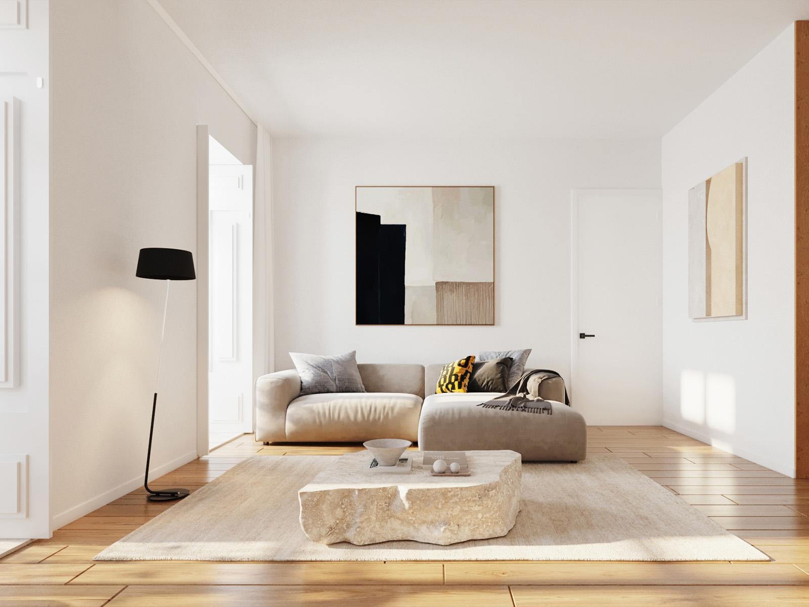 1 bedroom flat in new development in Chiado Lisbon