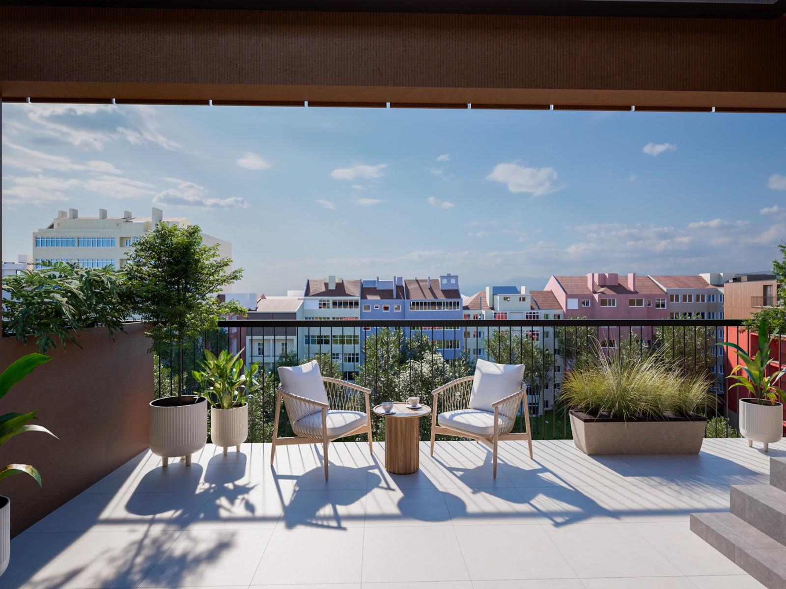 2 bedroom flat with garage in Areeiro Lisbon