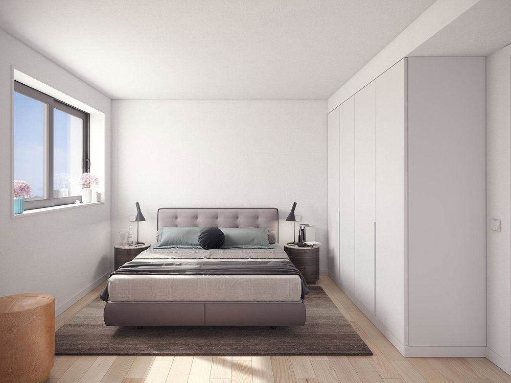 2 bedroom flat with balcony, in Porto