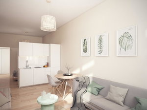 Sudio flat with outdoor area, in a new development, in Porto