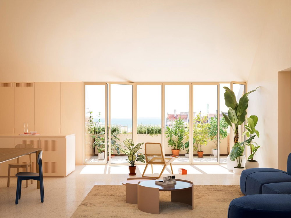 2 bedroom flat with balcony in new development in Marvila