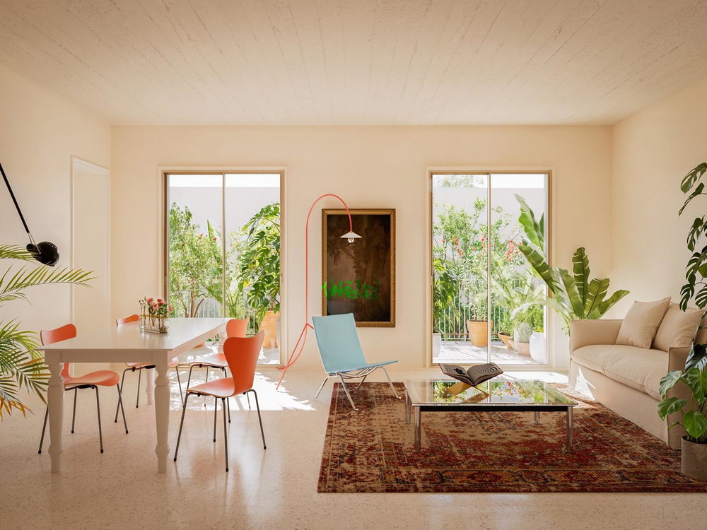 2 bedroom flat with balcony in new development in Marvila
