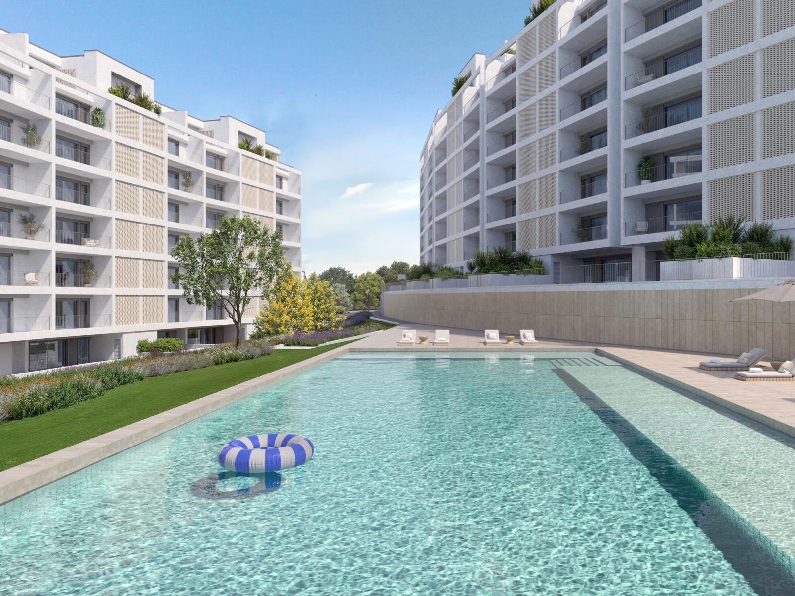 4 bedroom flat with balcony in a new development in Loures