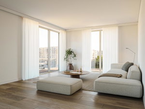 3 bedroom flat with balcony in the new development in Campo Grande
