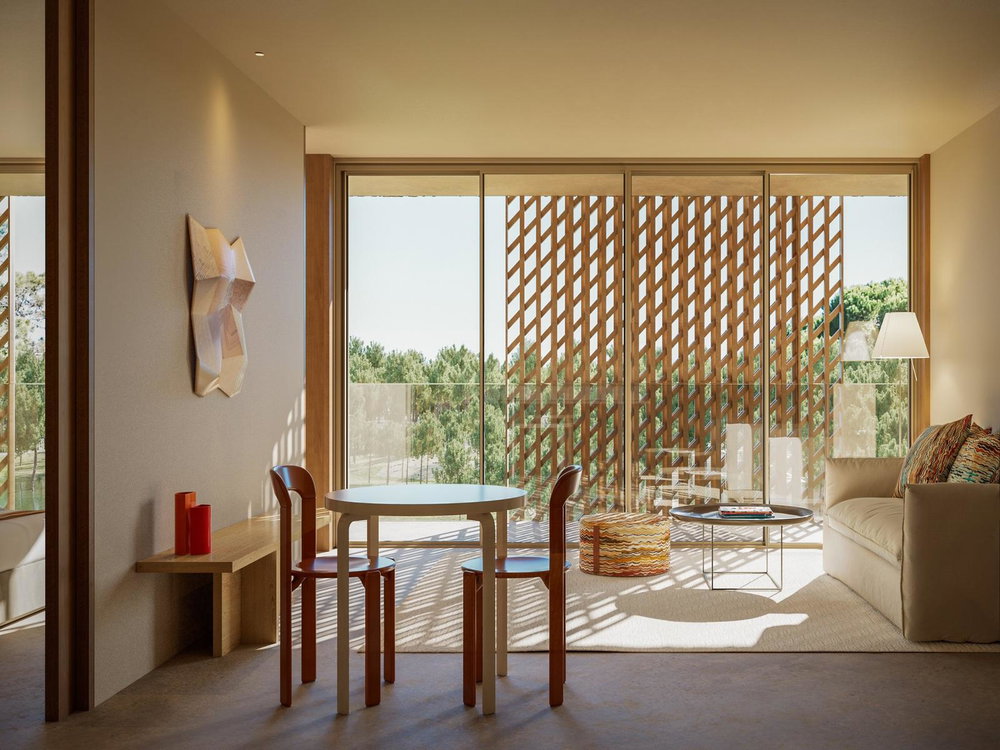 2 bedroom flat with balcony in a new development in Aroeira