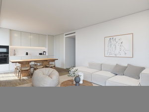 3 bedroom flat with balcony in the new development in Campo Grande