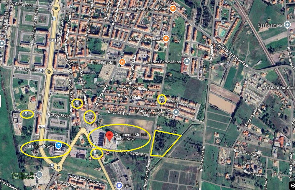 Urban Lot with 1.7ha for construction in Pinhal Novo.