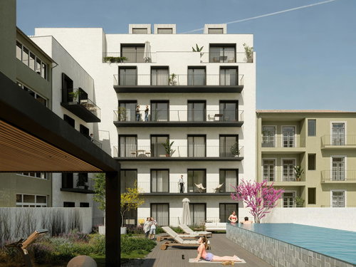 Studio with terrace in a new development in Avenidas Novas 2977690242