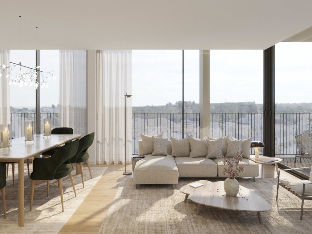 3 bedroom flat with balcony in new development in Almancil 937344482